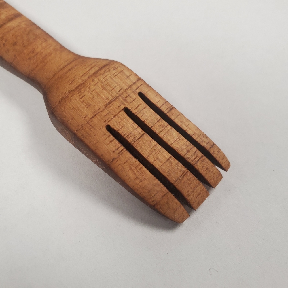 Hand carved fork